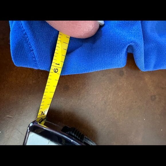 Carmen Marc Valvo Shift Shirt Dress Royal Blue EUC Size Medium - Picture 7 of 7